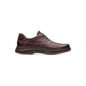 NEW CLARKS men's un briley lace oxford in mahogany leather